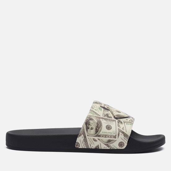 Сланцы Chinatown Market Smiley Money Line Slides Black