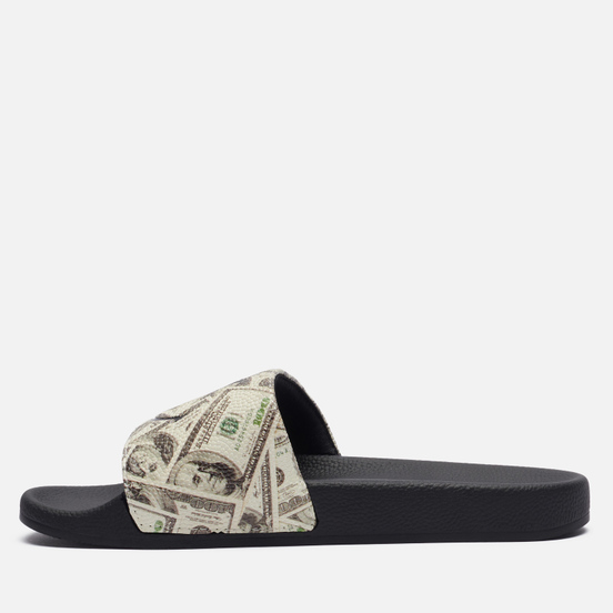 Сланцы Chinatown Market Smiley Money Line Slides Black