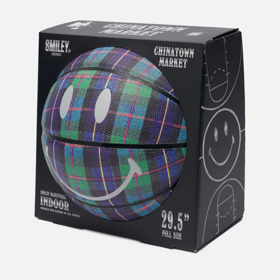 Chinatown Market Баскетбольный мяч Smiley Ivy League Tartan