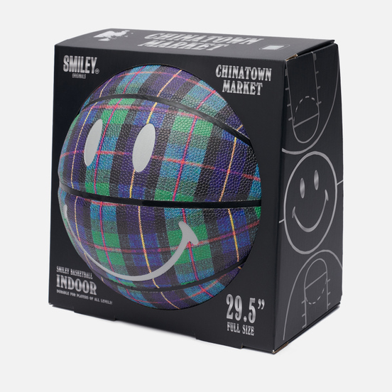 Баскетбольный мяч Chinatown Market Smiley Ivy League Tartan Tartan