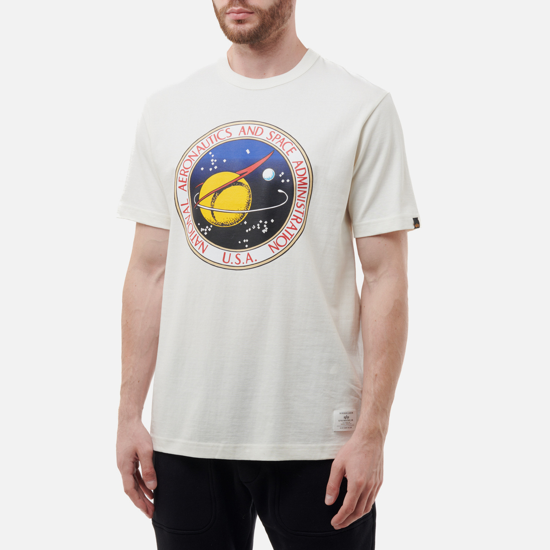 Alpha Industries Мужская футболка NASA Original Logo