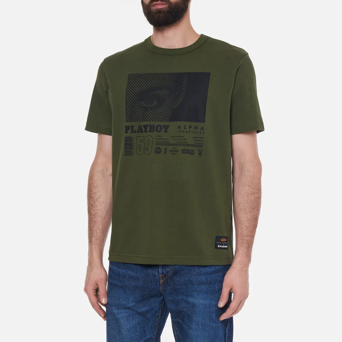Alpha Industries Мужская футболка x Playboy World Tour