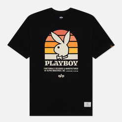Alpha Industries Мужская футболка x Playboy Bunny Retro Logo