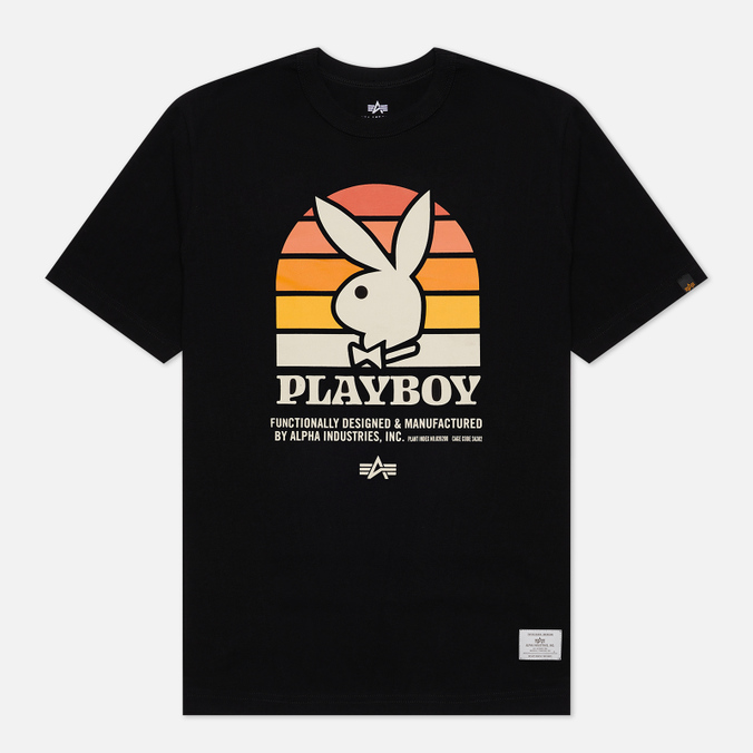 Мужская футболка Alpha Industries x Playboy Bunny Retro Logo
