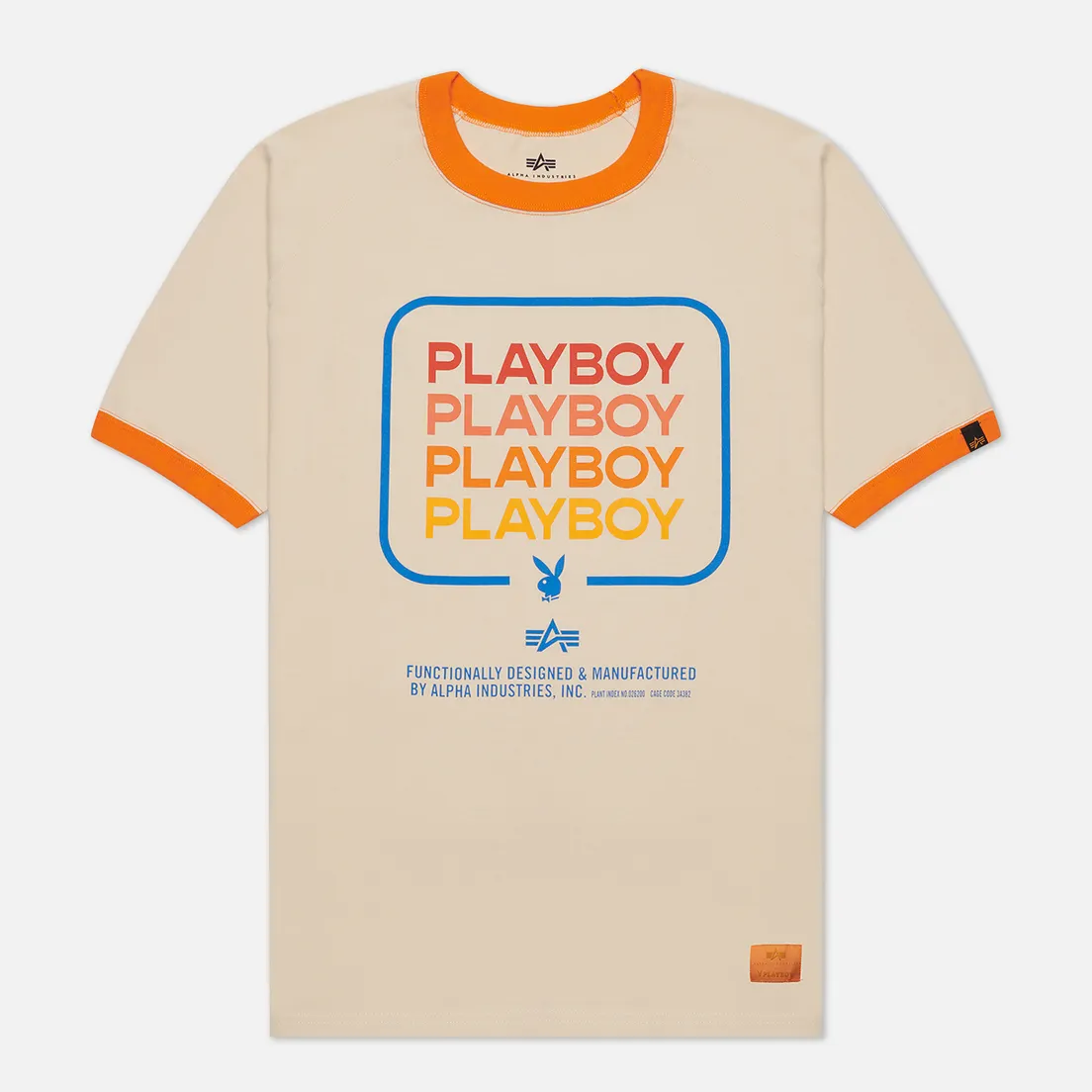 Alpha Industries Мужская футболка x Playboy Multi Stack Ringer