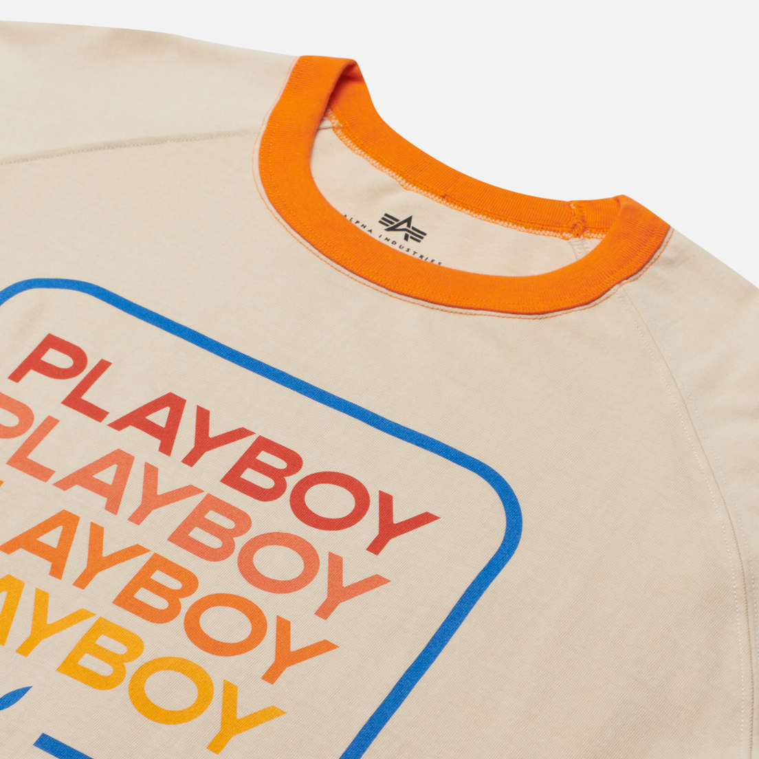 Alpha Industries Мужская футболка x Playboy Multi Stack Ringer