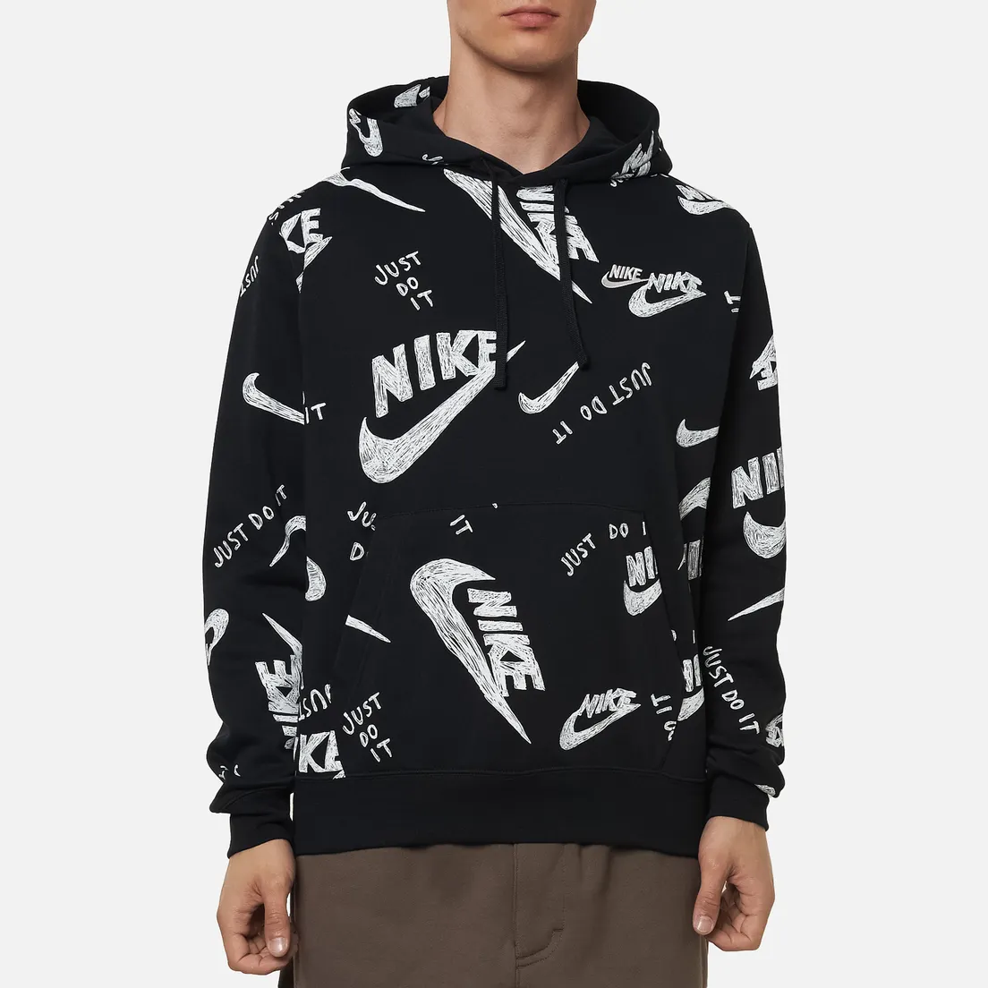 Nike Мужская толстовка Sportswear Club All Over Print Hoodie