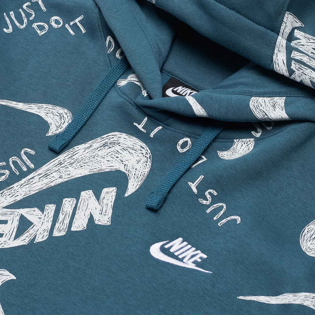 Nike Мужская толстовка Sportswear Club All Over Print Hoodie