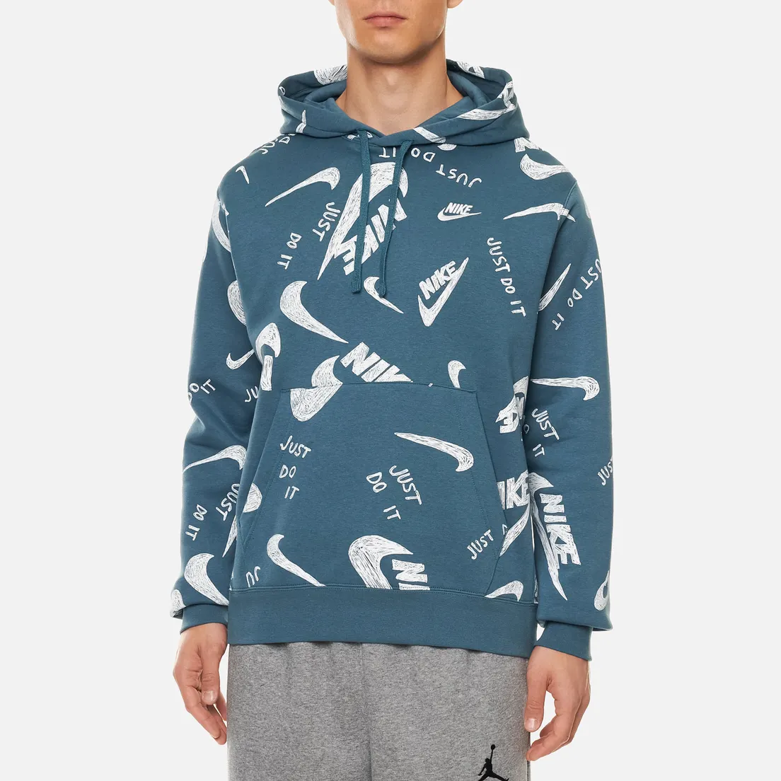 Nike Мужская толстовка Sportswear Club All Over Print Hoodie