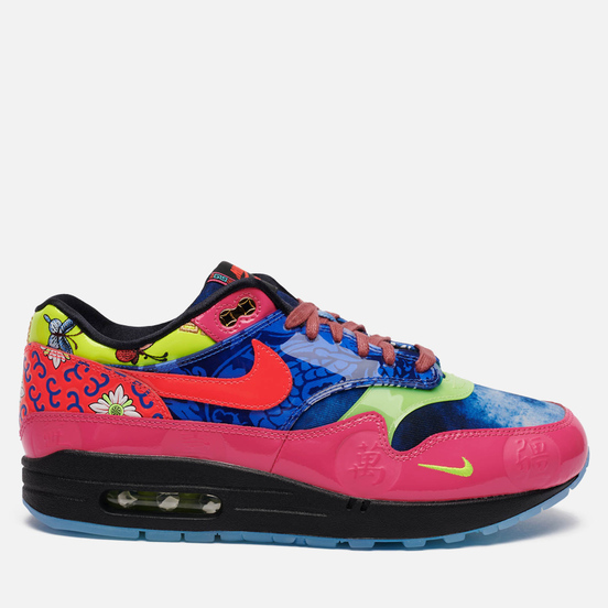 Мужские кроссовки Nike Air Max 1 Premium Chinese New Year Longevity Game Royal/Laser Crimson/Black