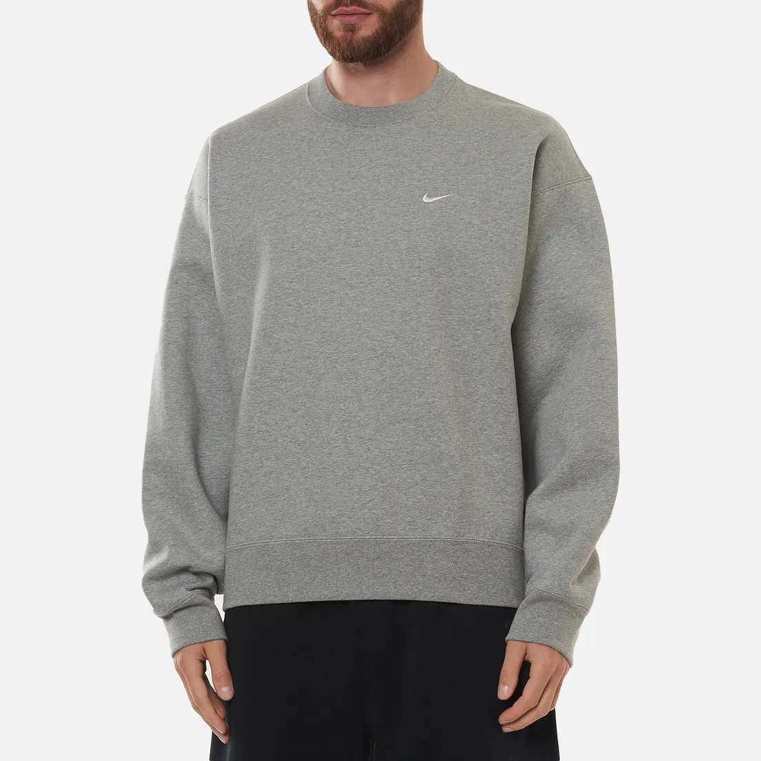 Nike Мужская толстовка NRG Solo Swoosh Crew Fleece