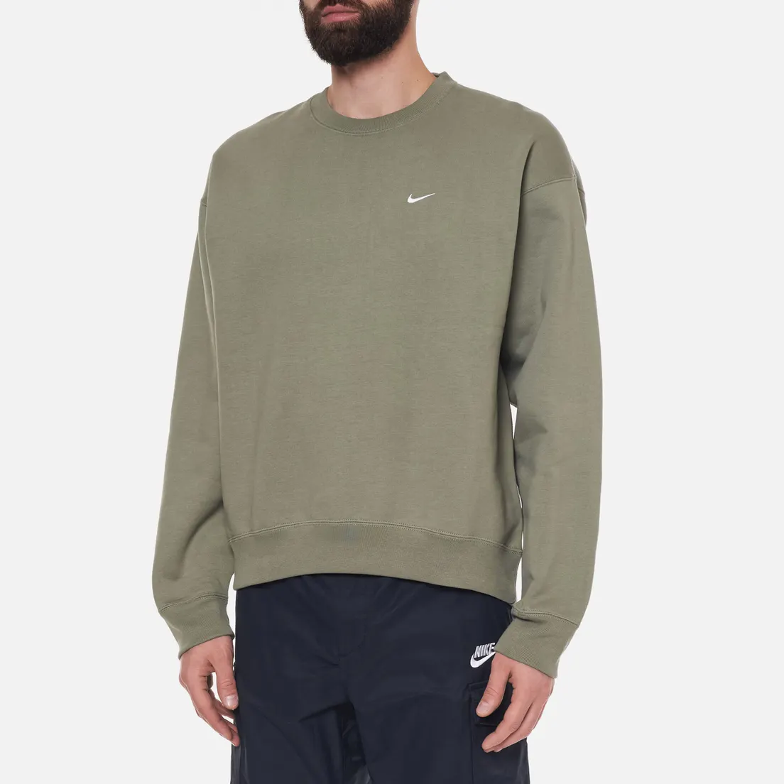 Nike Мужская толстовка NRG Solo Swoosh Crew Fleece