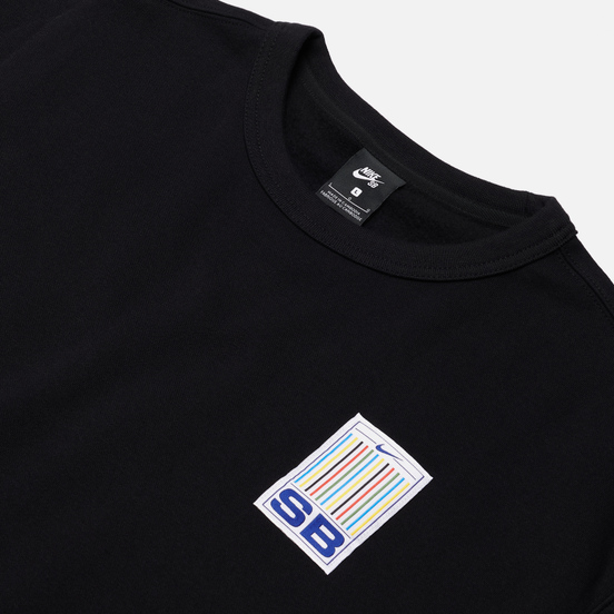Мужская толстовка Nike SB Stripes Crew Neck Black/White