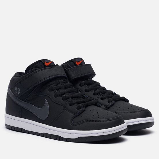 Мужские кроссовки Nike SB Dunk Mid Pro ISO Black/Dark Grey/Black/White