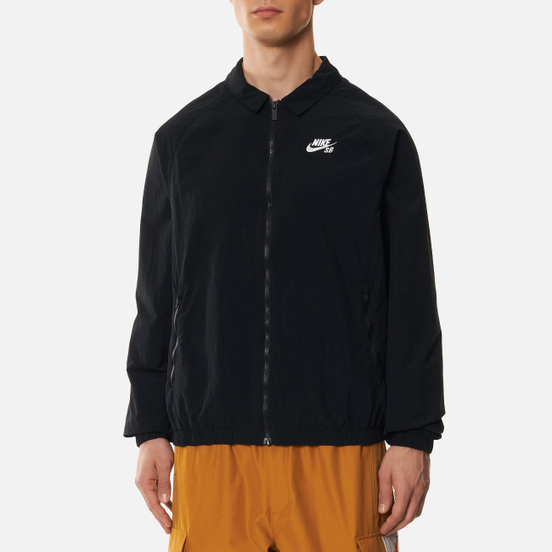 Мужская куртка ветровка Nike SB Essential Black/White
