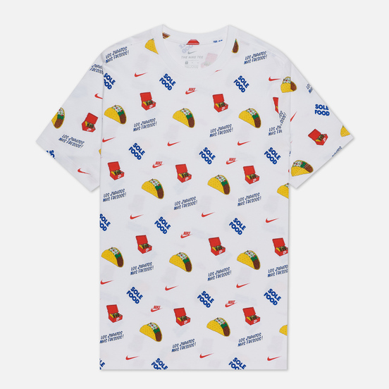 Мужская футболка Nike Food All Over Print White