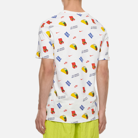 Мужская футболка Nike Food All Over Print White