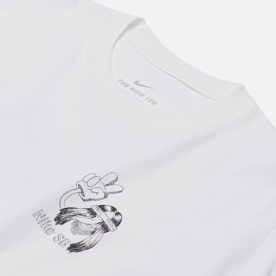 Мужская футболка Nike SB Duder White/Black