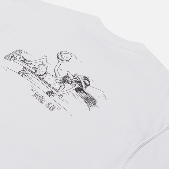 Мужская футболка Nike SB Duder White/Black