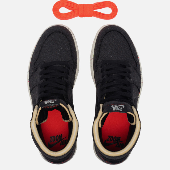 Кроссовки Jordan Air Jordan 1 High Zoom Air Crater Collection Black/Flash Crimson/Wolf Grey