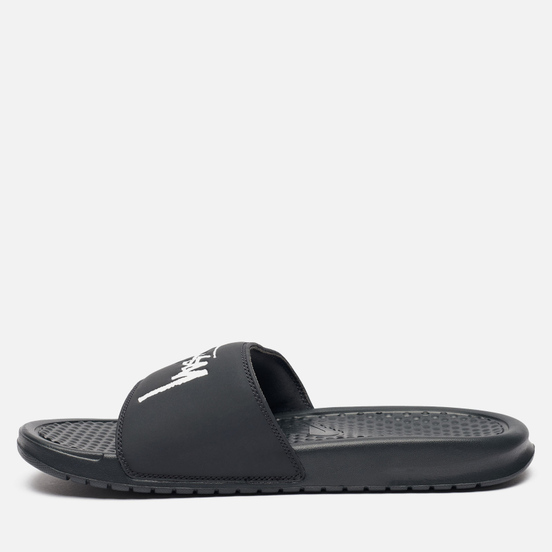 Мужские сланцы Nike x Stussy Benassi Off Noir/White