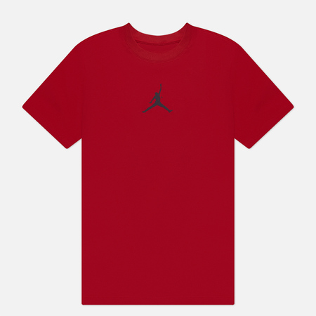 фото Мужская футболка jordan jumpman dri-fit crew, цвет красный, размер s