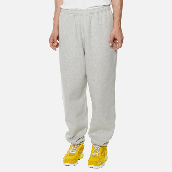 Мужские брюки Nike NRG Solo Swoosh Fleece Grey Heather/White