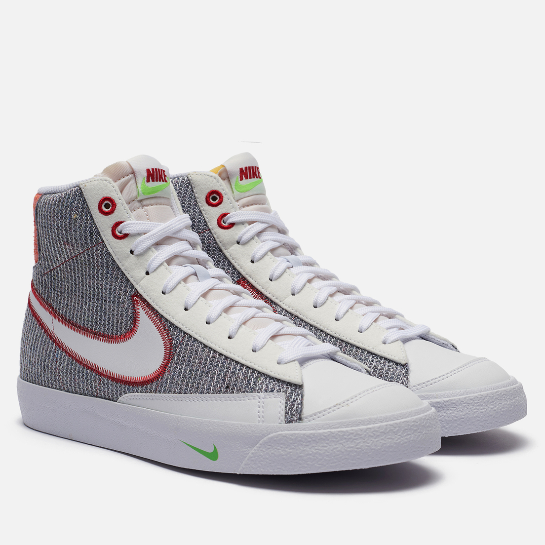 nike blazer white and green