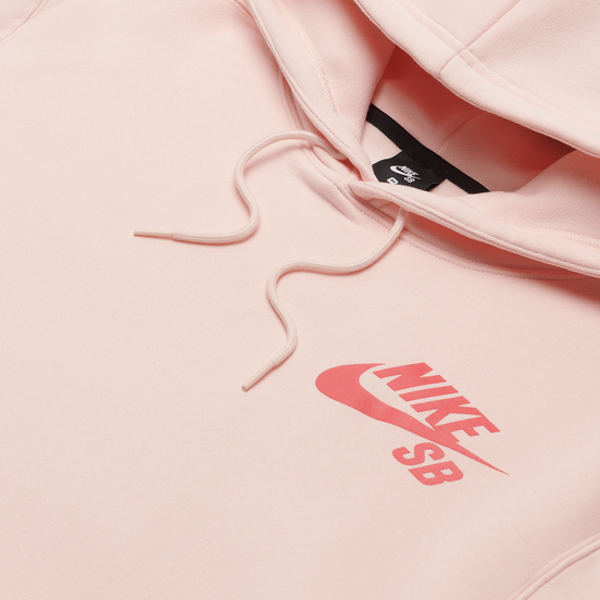 Мужская толстовка Nike SB Icon Essential Logo Hoodie Orange Pearl/Light Fusion Red