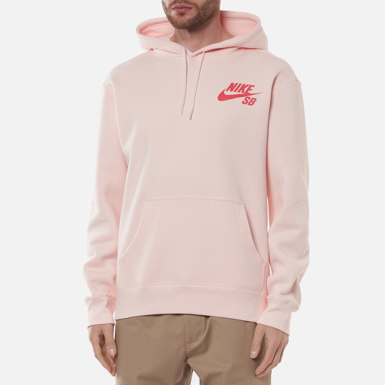 Мужская толстовка Nike SB Icon Essential Logo Hoodie Orange Pearl/Light Fusion Red