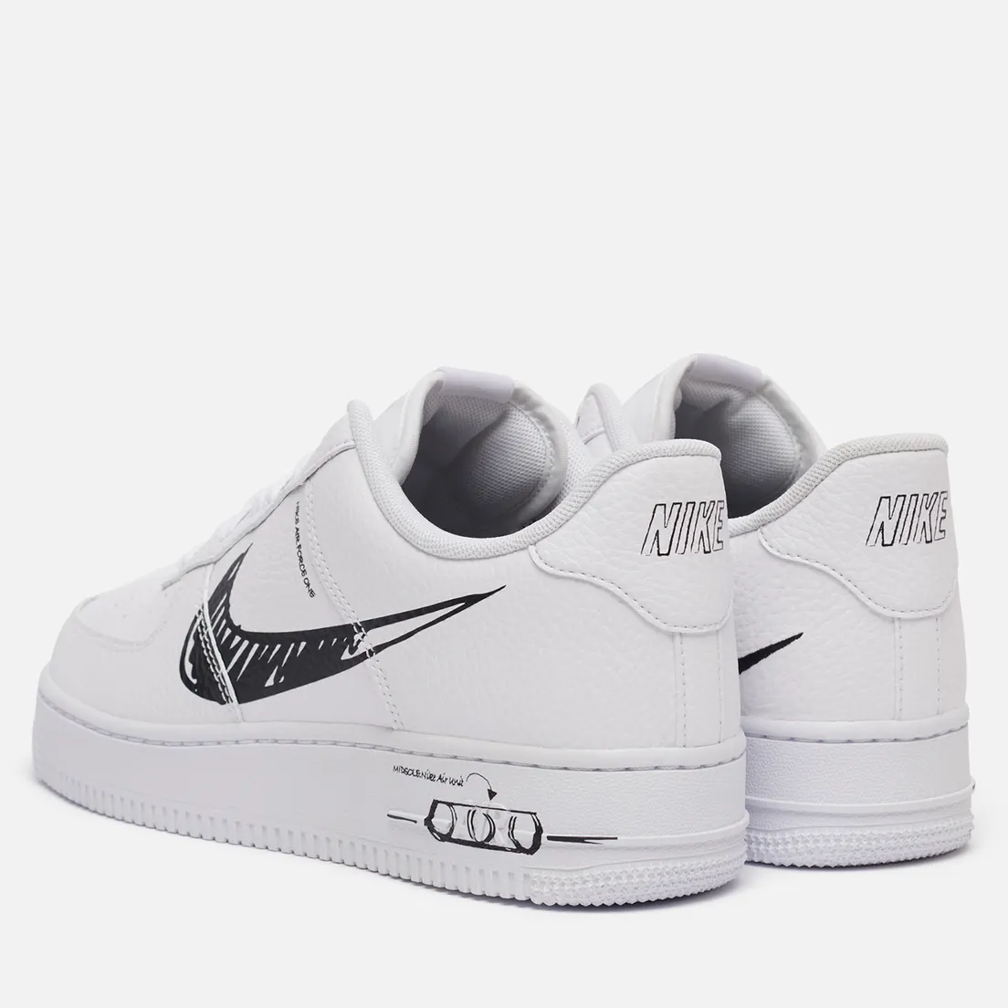 Nike Мужские кроссовки Air Force 1 Low Utility Sketch Pack