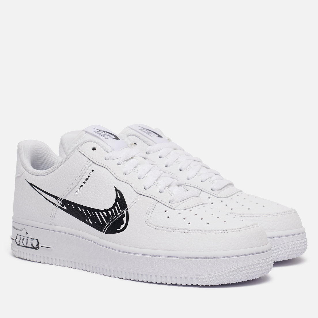 nike air force 1 low sketch white
