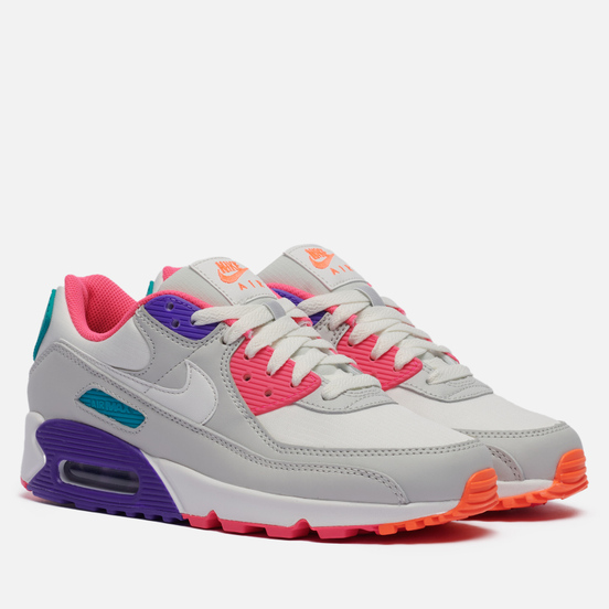 Женские кроссовки Nike Air Max 90 Photon Dust/Summit White/Hyper Grape