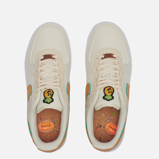 Кроссовки Nike Air Force 1 07 Premium Pineapple Coconut Milk/Metallic Gold/Green Glow