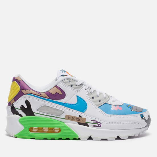 Кроссовки Nike x Ruohan Wang Air Max 90 QS Flyleather Multi-Color/Multi-Color