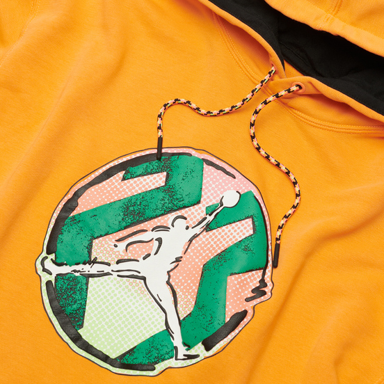 Мужская толстовка Jordan Sport DNA Washed Pullover Hoodie Atomic Orange
