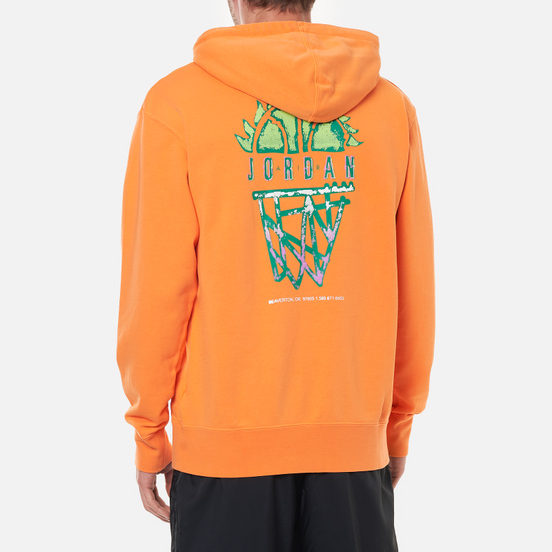 Мужская толстовка Jordan Sport DNA Washed Pullover Hoodie Atomic Orange