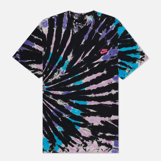 Мужская футболка Nike Tie Dye Black/Baltic Blue/Hyper Pink