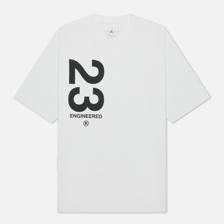 Мужская футболка Jordan 23 Engineered 85 Wordmark Crew Neck, цвет белый, размер L