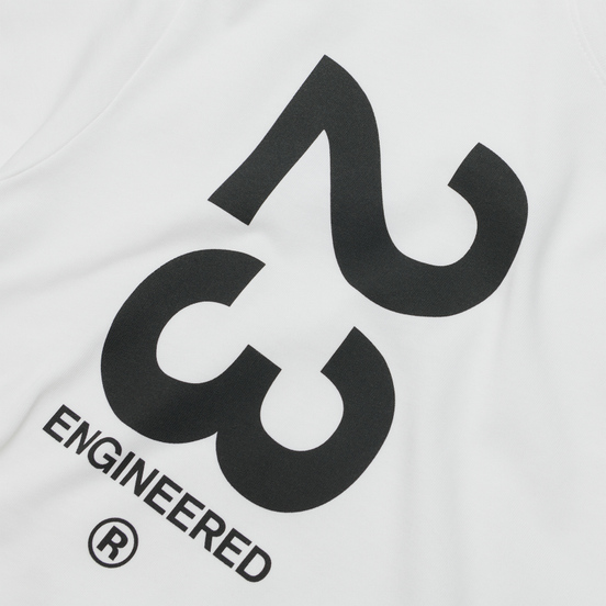 Мужская футболка Jordan 23 Engineered 85 Wordmark Crew Neck White