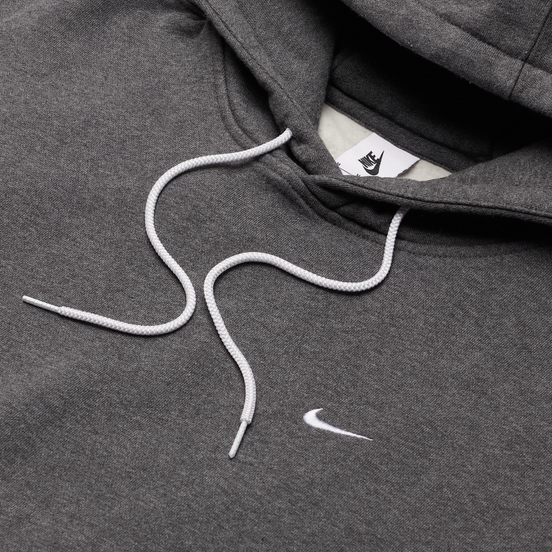 Мужская толстовка Nike NRG Washed Hoodie Charcoal Heathr/White