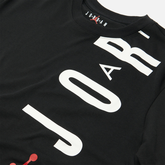 Мужская футболка Jordan Air Stretch Crew Black/White/Gym Red