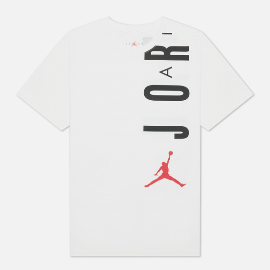 Мужская футболка Jordan Air Stretch Crew White/Black/Gym Red