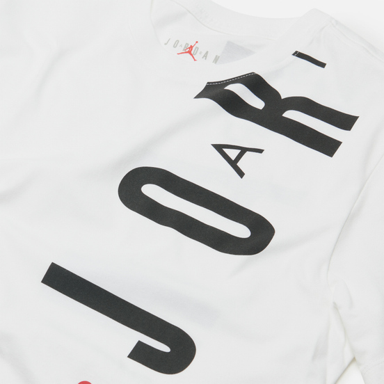 Мужская футболка Jordan Air Stretch Crew White/Black/Gym Red