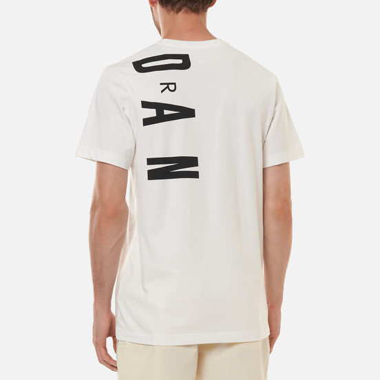 Мужская футболка Jordan Air Stretch Crew White/Black/Gym Red