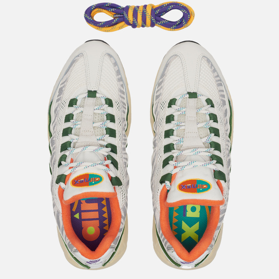 Мужские кроссовки Nike Air Max 95 Era Safari Sail/New Green/Forest Green