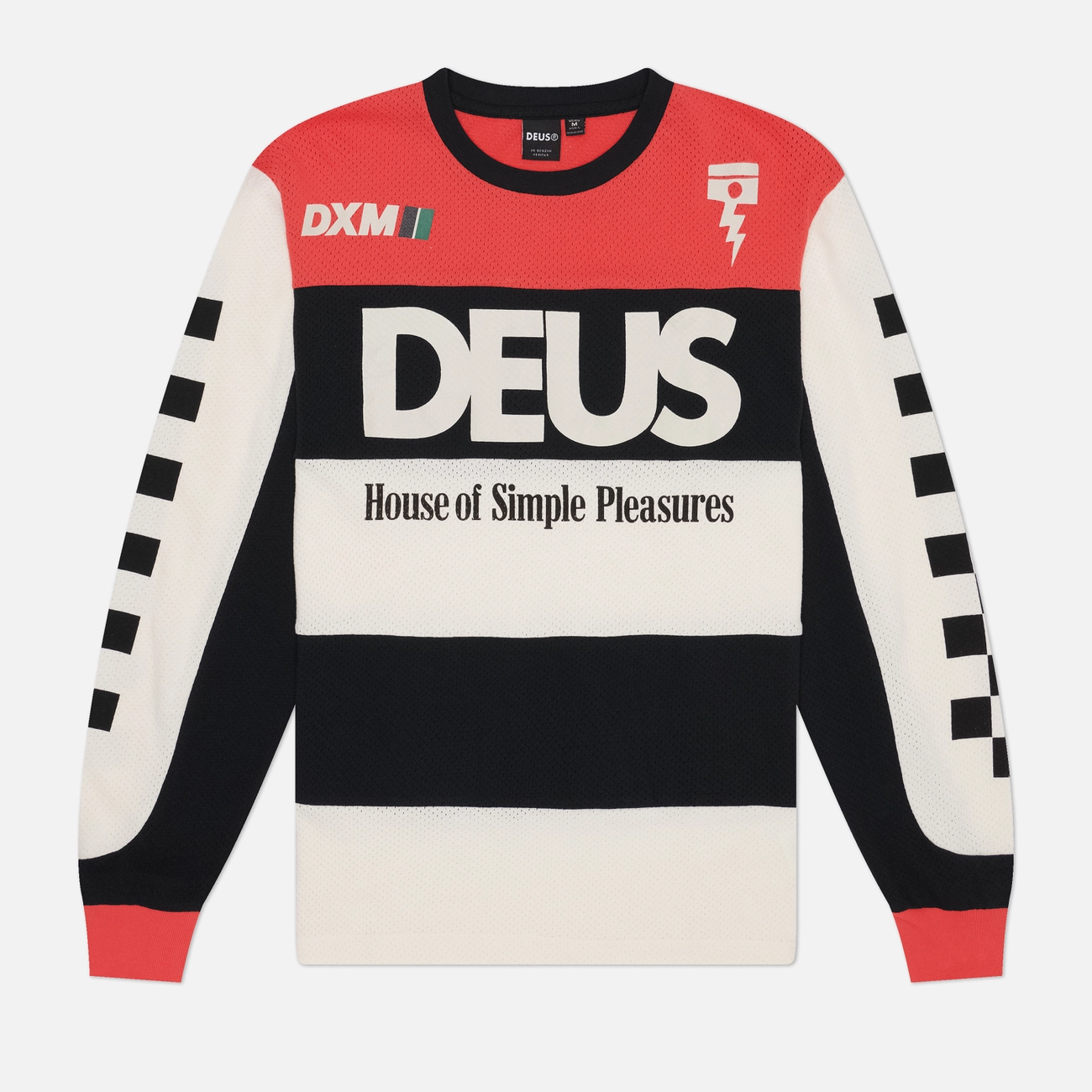 Мужской лонгслив Deus Ex Machina Vilander Moto Jersey, D261MLT163-020