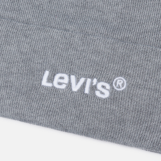 Шапка Levi's Wordmark Beanie Regular Grey