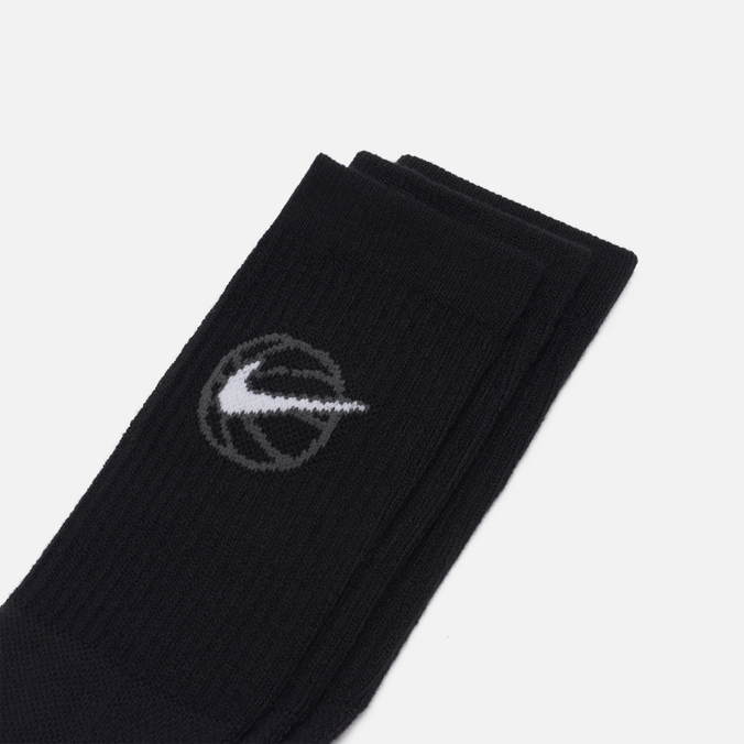 Комплект носков Nike, цвет чёрный, размер 38-42 DA2123-010 3-Pack Everyday Crew Basketball - фото 2