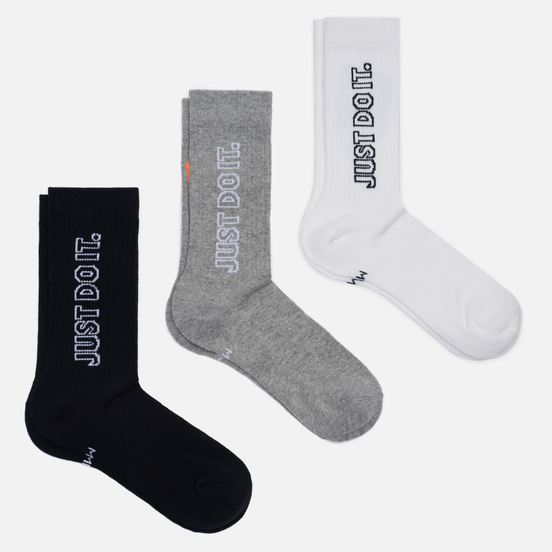 Комплект носков Nike 3-Pack Everyday Essential White/Black/Grey